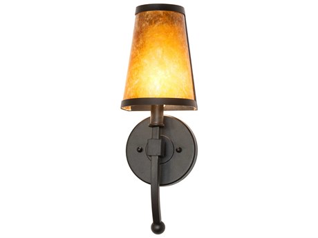 Meyda Verheven 1-Light Textured Black Traditional Wall Sconce