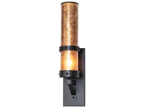 Meyda Parker 1-Light Textured Black Wall Sconce