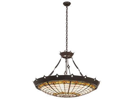 Meyda Fleur-de-lite 12-Light Timeless Bronze Pendant