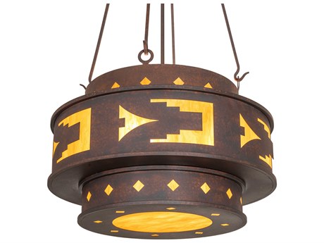 Meyda Sandia 4-Light Rusty Nail Pendant
