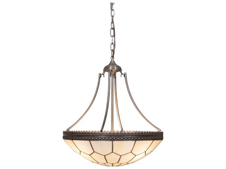 Meyda Vincent Honeycomb 8-Light Antique Brass Pendant