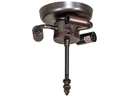 Meyda 8-Light Copper Glass Geometric Flush Mount | MY184447