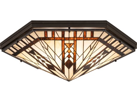 Meyda Sonoma 6-Light Bronze Flush Mount
