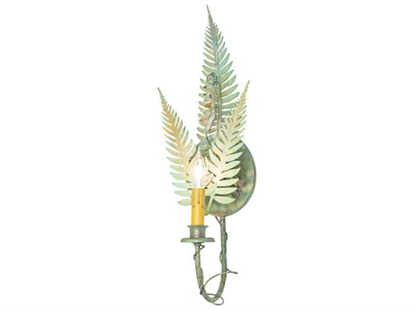 Meyda Fern 1-Light Verdigris / Copper Wall Sconce