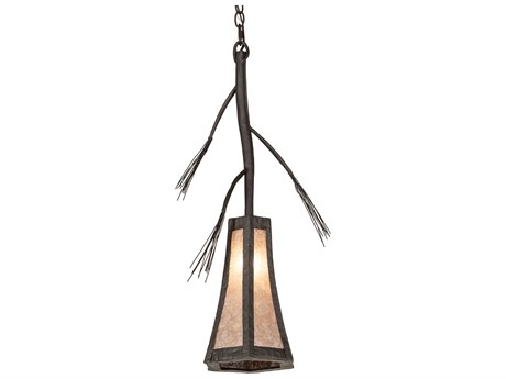 Meyda Lone Pine 1-Light Oil Rubbed Bronze Mini Pendant