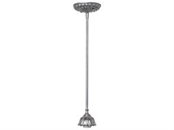 Meyda Tulip 1-Light Craftsman Brown Brass Purple Traditional