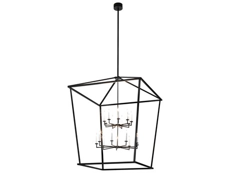 Meyda Kitzi 18-Light Flat Black Chandelier