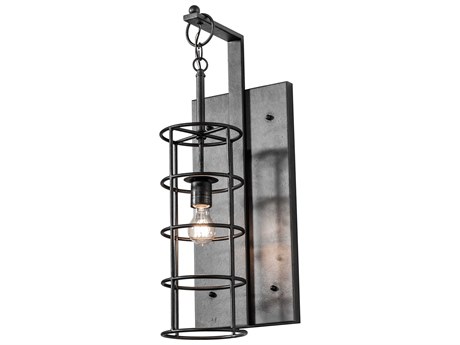 Meyda Ketchikan 1-Light Old Wrought Iron Wall Sconce