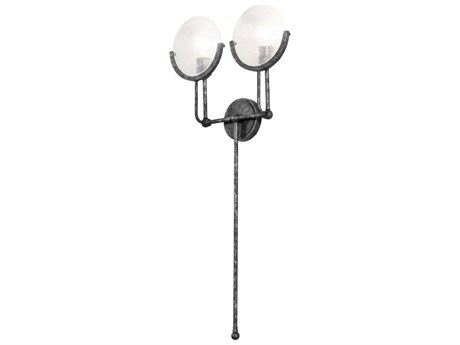 Meyda 2-Light Gunmetal Wall Sconce