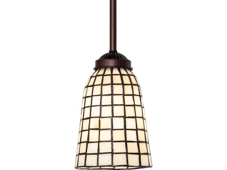 Meyda Terra Bone 1-Light Bronze Mini Pendant