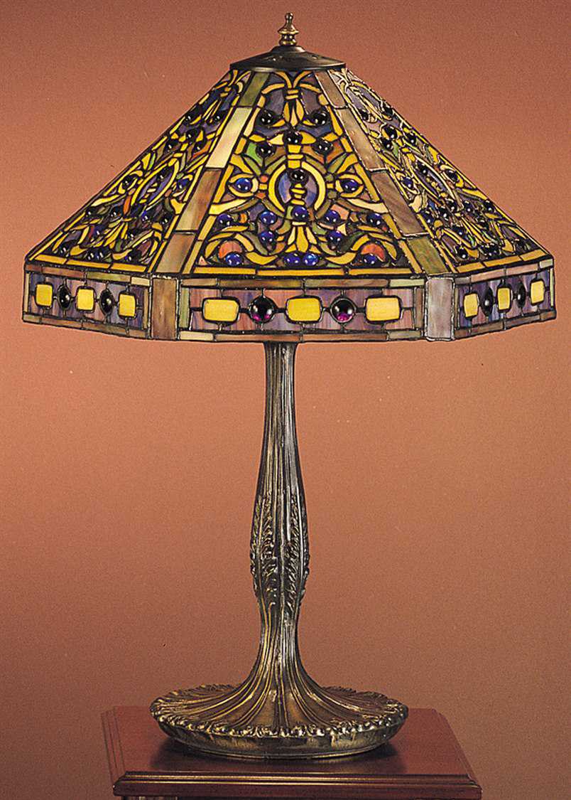 Meyda Tiffany Elizabethan MultiColor Table Lamp MY31117
