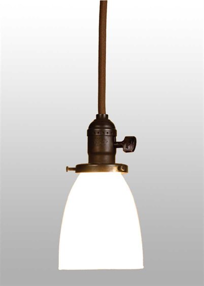 Meyda Revival 1-Light Brown Traditional Mini Pendant