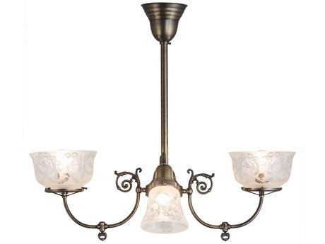 Meyda Revival 4-Light Brass Traditional Chandelier