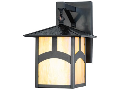 Meyda Seneca 1-Light Craftsman Brown Wall Sconce