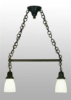 Meyda Revival Oyster Bay 2-Light Brown Traditional Linear Island Pendant