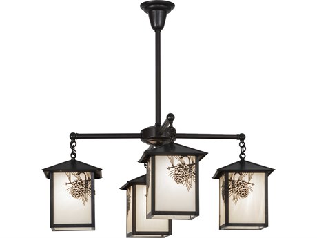 Meyda Seneca 4-Light Brown Traditional Chandelier