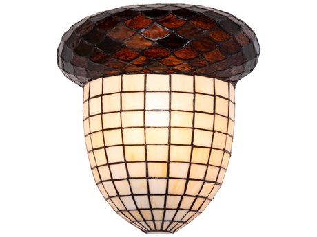 Meyda Acorn 2-Light Antique Copper Wall Sconce