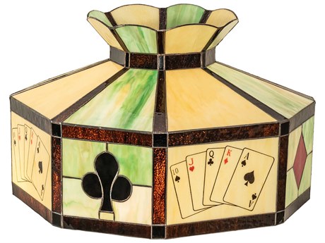 Meyda Green / Beige 21" Texas Hold'em Shade