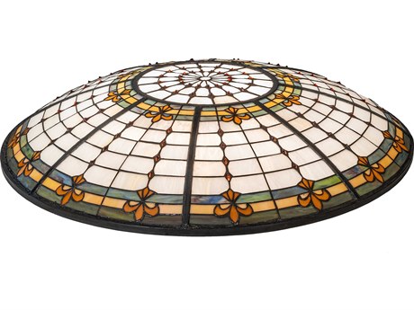 Meyda Fleur-de-Lite 36" Glass Shade
