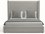 Nativa Interiors Aylet Off White / Cognac Panel Bed  NAIBEDAYLETPLMIDPFWHITE