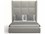 Nativa Interiors Aylet Off White / Cognac Panel Bed  NAIBEDAYLETSQHIPFWHITE