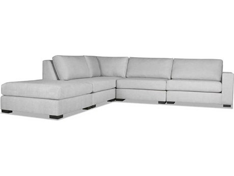 Nativa Interiors Veranda 5 - Pieces RAF Upholstered Sectional Sofa with Ottoman