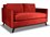 Nativa Interiors Chantel Red / Walnut 84'' Wide Sofa  NAISOFCHANTEL84MFRED