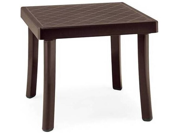 Nardi Rodi Fiberglass Resin Caffe 18'' Square Side Table