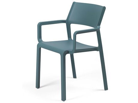 Nardi Trill Fiberglass Resin Ottanio Stackable Dining Arm Chair