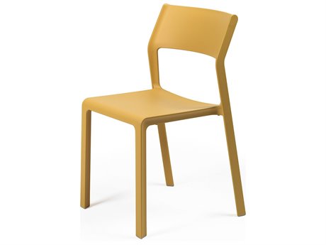 Nardi Trill Fiberglass Resin Senape Stackable Bistro Side Chair