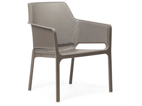 Nardi NET Relax Fiberglass Resin Tortora Stackable Lounge Chair