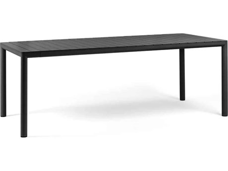 Nardi Tevere Antracite Aluminum Rectangular Dining Table