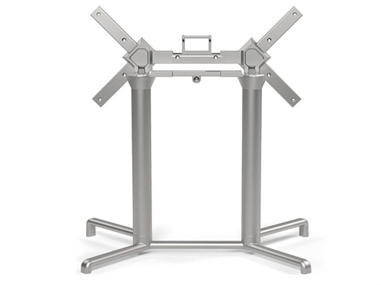 Nardi Scudo Aluminum Argento High Double Tilting Top Table Base