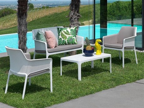 Nardi NET Relax Fiberglass Resin Bianco Lounge Set