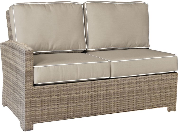 Forever Patio Barbados Wicker Thick Left Arm Facing Loveseat