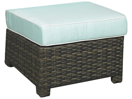 Forever Patio Brookside Wicker Rye Square Ottoman