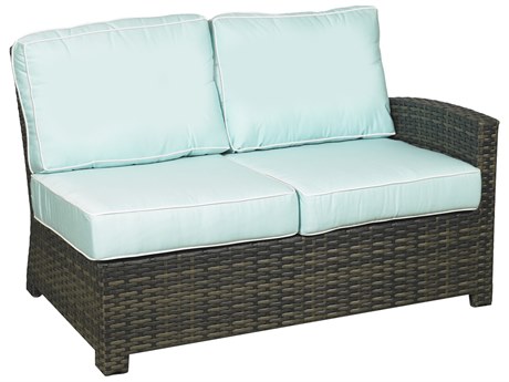Forever Patio Brookside Wicker Rye Sectional Right Arm Loveseat
