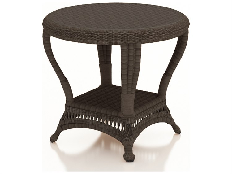 Forever Patio Catalina Sable Round Wicker End Table