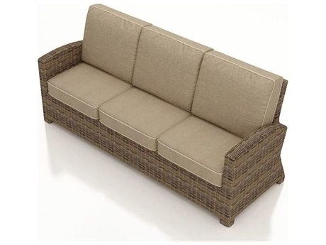Forever Patio Cypress Wicker Heather Thick Sofa