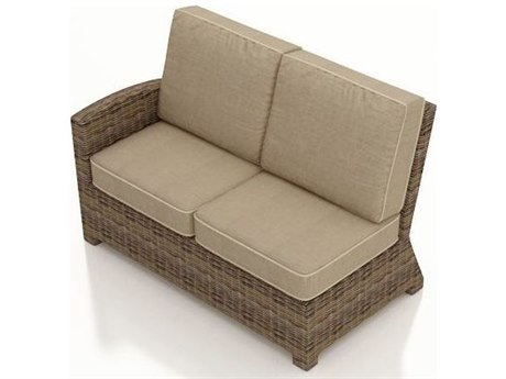 Forever Patio Cypress Wicker Heather Thick Left Arm Facing Loveseat