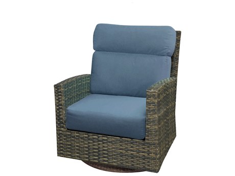 Forever Patio Universal Wicker Universal High Back Swivel Glider Lounge Chair