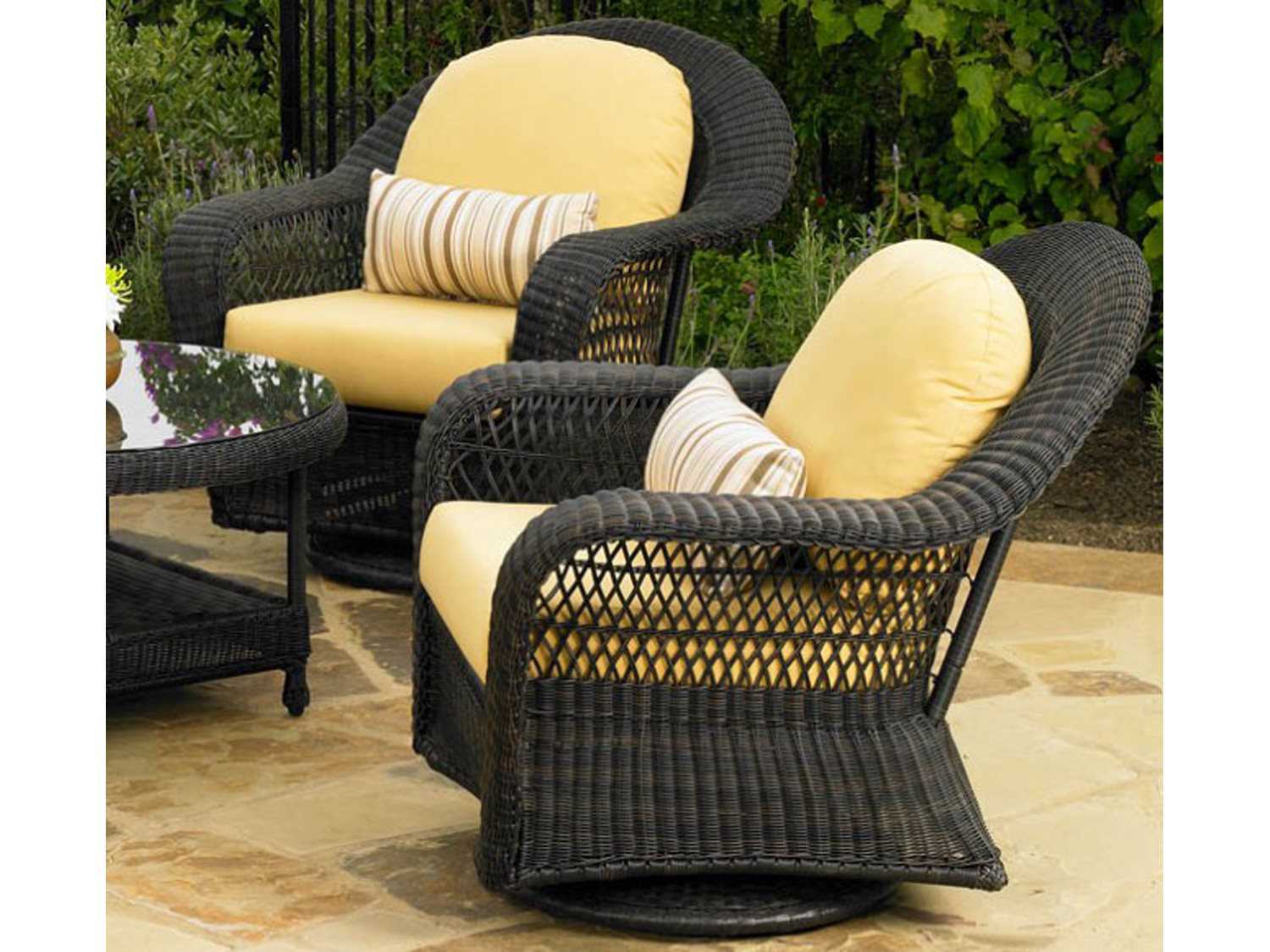 Forever Patio Catalina Wicker High Back Swivel Glider Chair | NCFPCATHSGC
