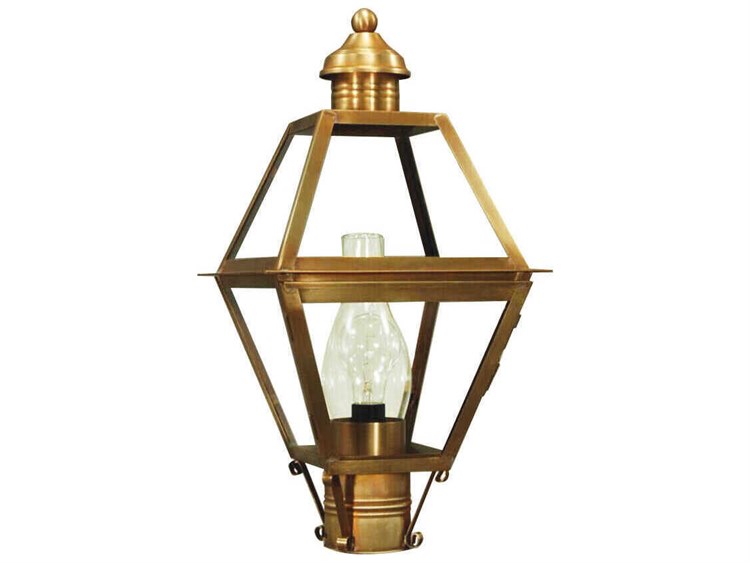 Northeast Lantern Boston Outdoor Post Light Brass 8
