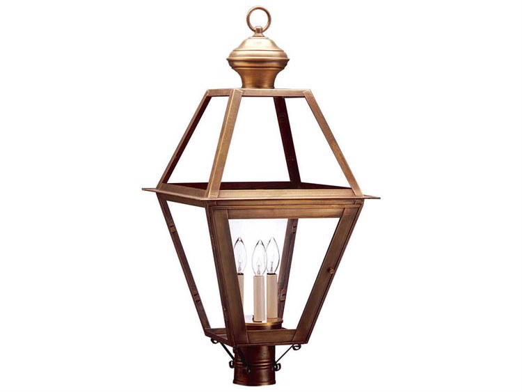 Northeast Lantern Boston Outdoor Post Light Brass