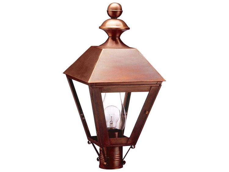 Northeast Lantern Boston Outdoor Post Light Brass 6