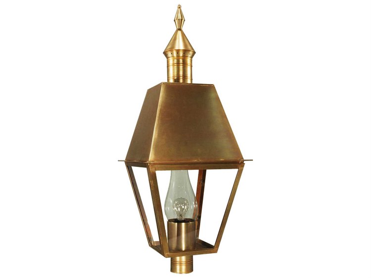 Northeast Lantern Boston Outdoor Post Light Brass 7