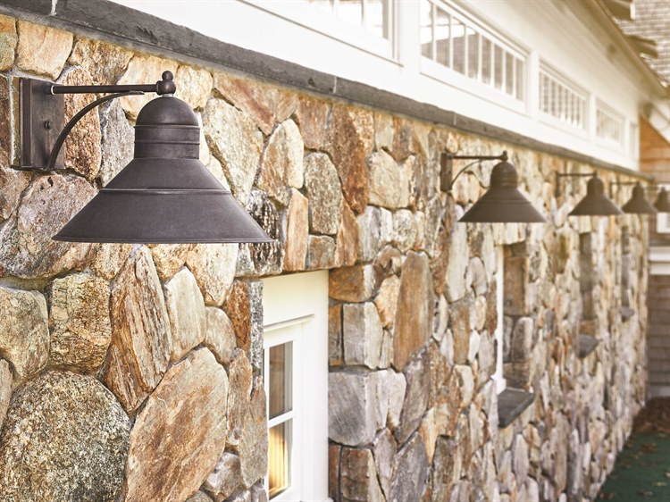 Northeast Lantern Barn 1-Light Outdoor Wall Light Brass 8