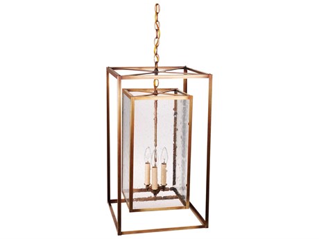 Northeast Lantern Foyer 3-Light Copper Pendant