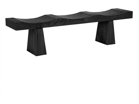 Noir Burnt Black Accent Bench