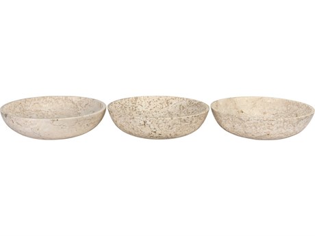 Noir White Marble Decorative Bowls Set of 3